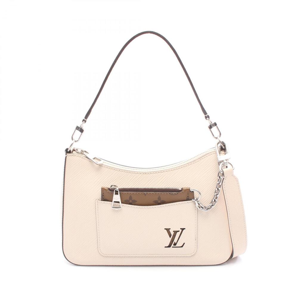 Louis Vuitton Marelle Epi Quartz Handbag Leather Beige
